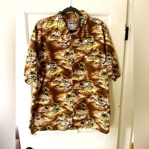 ILD NAVY Men’s XXL Tropical Print dress shirt.